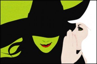 Artwork from Wicked the musical.