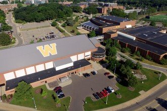 Aerial shot of WMU's main campus.