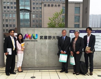 WMU delegation at Japan university