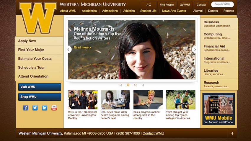 WMU launches major website improvement WMU News Western Michigan