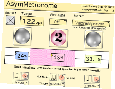metronome 33 bpm