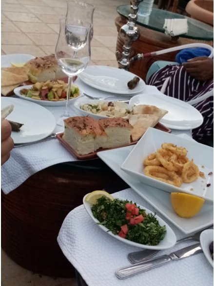 Various plated meals we had while in Jordan
