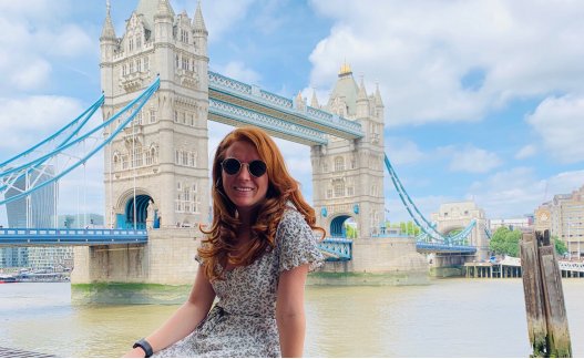 Kaley Kelly Posing near Tower Bridge, London UK
