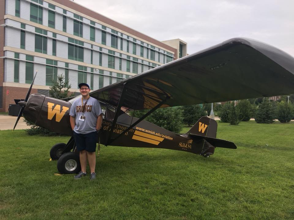 WMU College of Aviation Management and Operations Student Matthew Pruitt