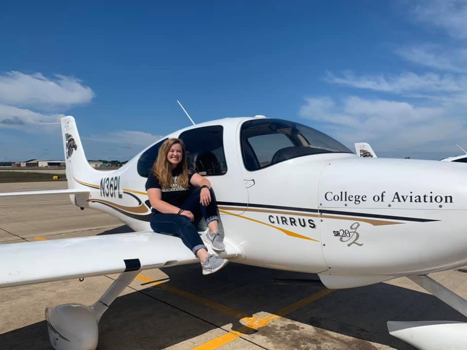 WMU Aviation Flight and Tech Ops Student Emma Hughes