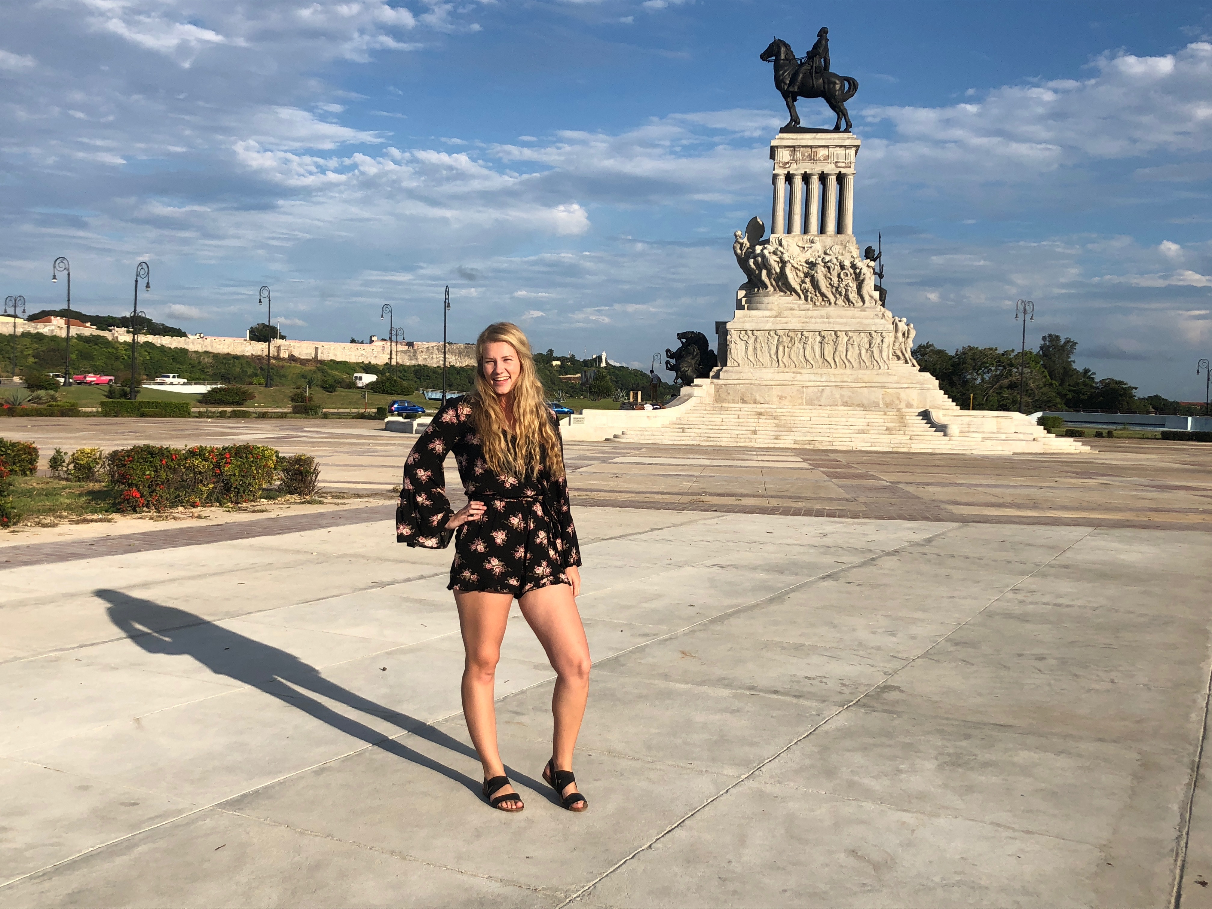 Lauren posing for the camera during her study abroad experience.