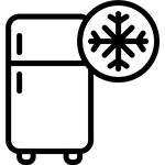 outline of a freezer