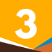 stylized graphic of the numeral 3