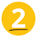 Stylized graphic of the numeral 2