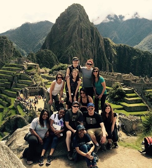 Group of WMU students sightseeing abroad.
