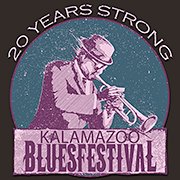 Logo for 2013 Kalamazoo Blues Festival.