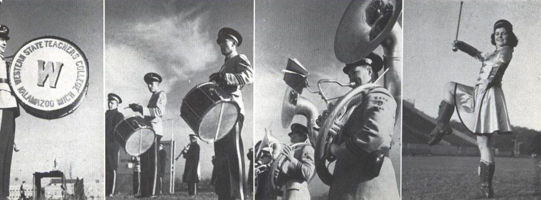 montage of the marching band
