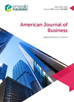 Cover of American journal of business