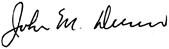 John M. Dunn signature.