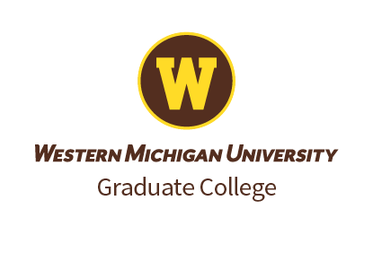 This is the new logo for Western Michigan University, it is a gold w inside a circle with a gold border and a brown background.