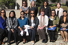 Textile and Apparel Studies faculty welcome nine women from Bangladesh, Myanmar, and India to the WMU campus.