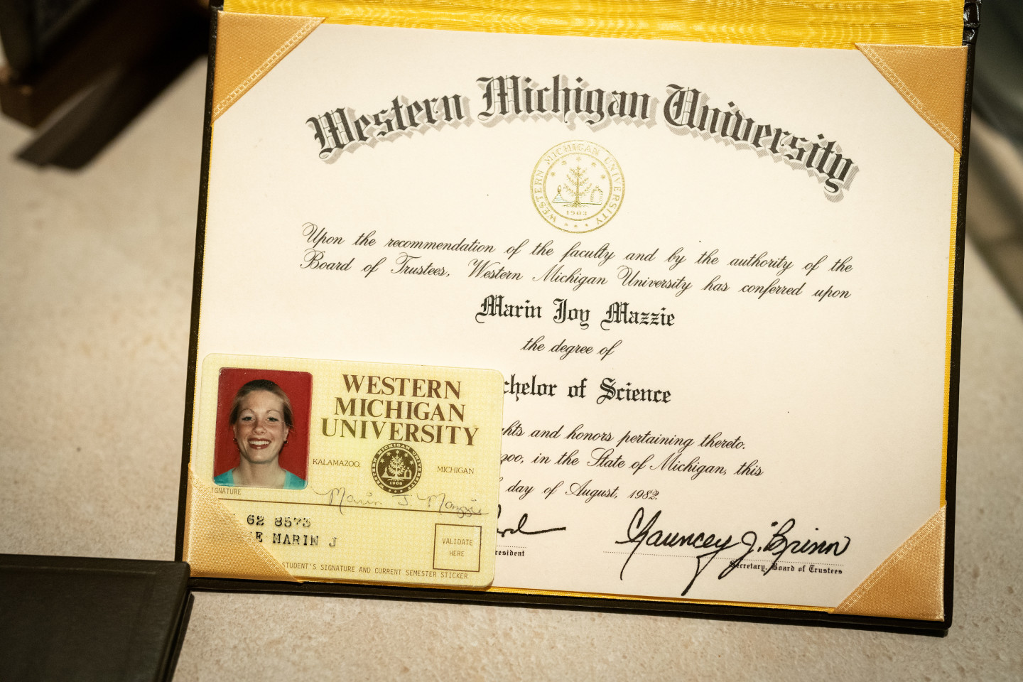 A Western Michigan University diploma.