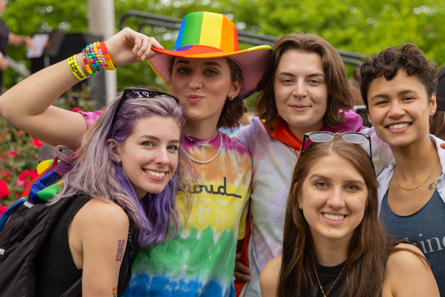 WMU students at Pride festival.