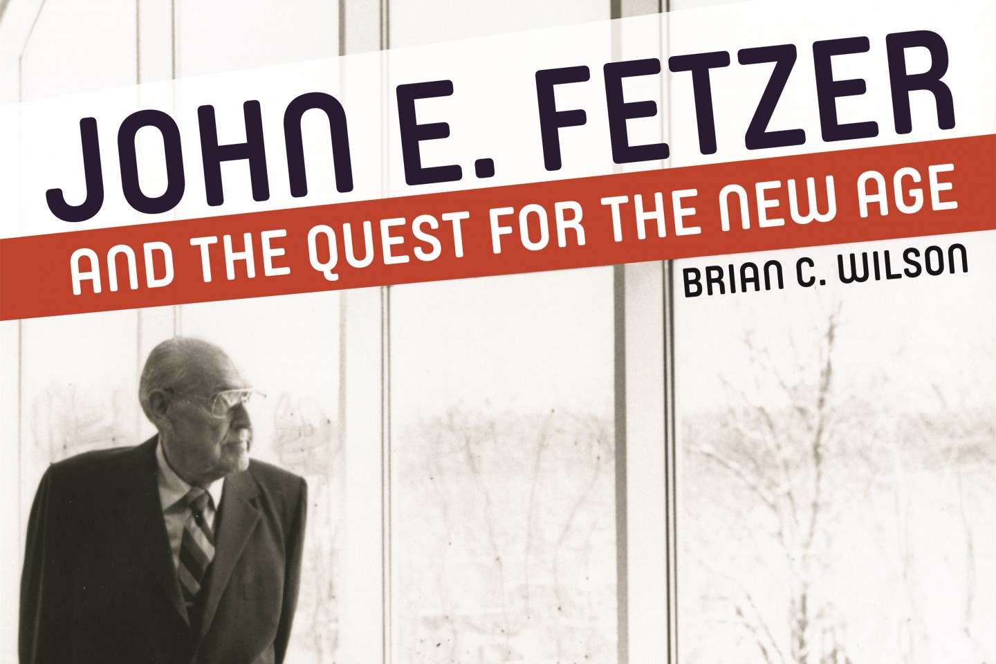 Photo of John Fetzer on the cover of a biographical book about him.