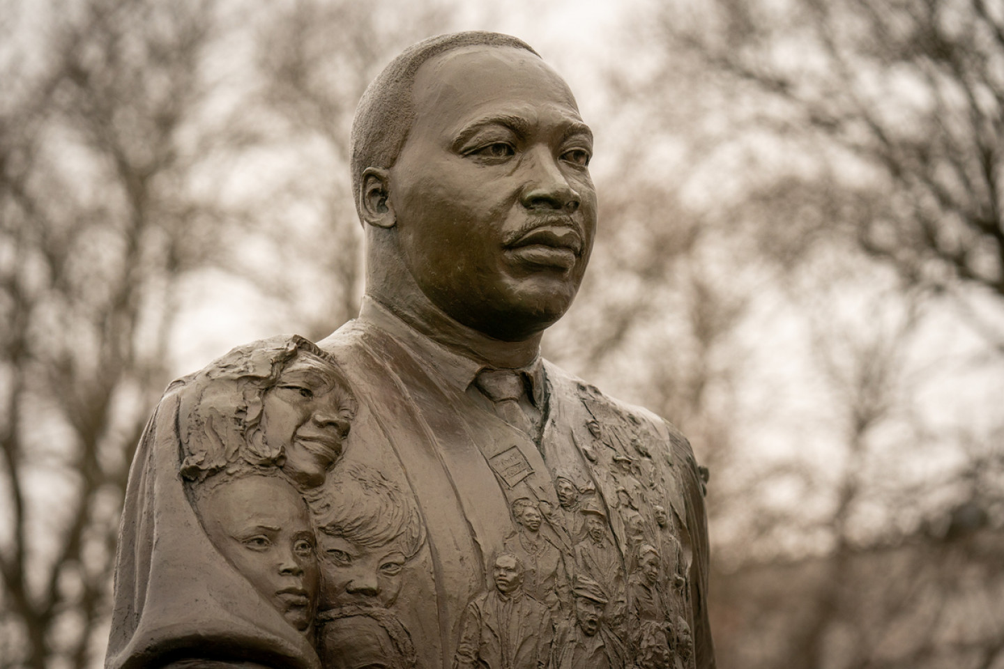 Photo of statue of Martin Luther King Jr.