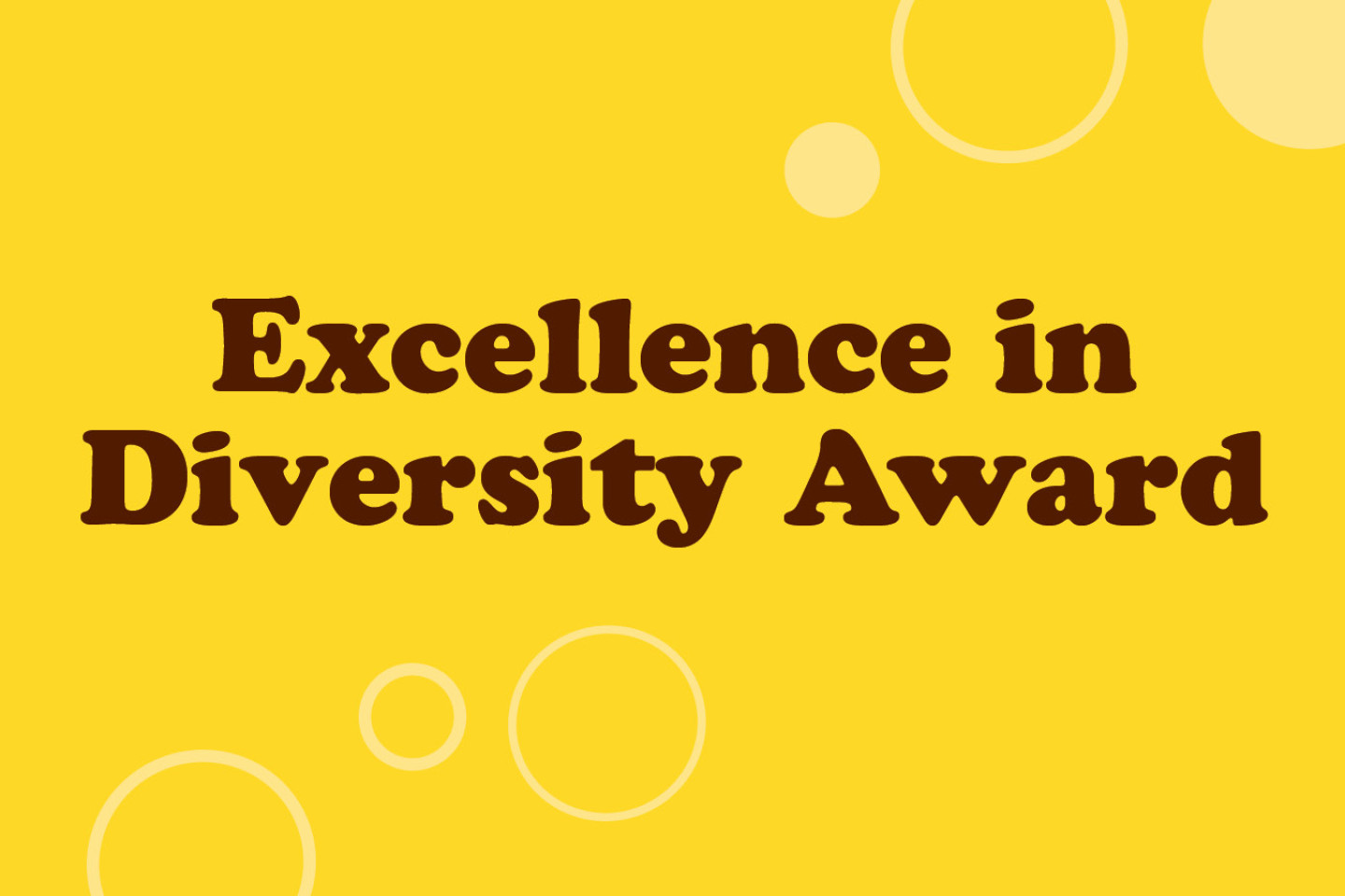 Excellence in Diversity Award