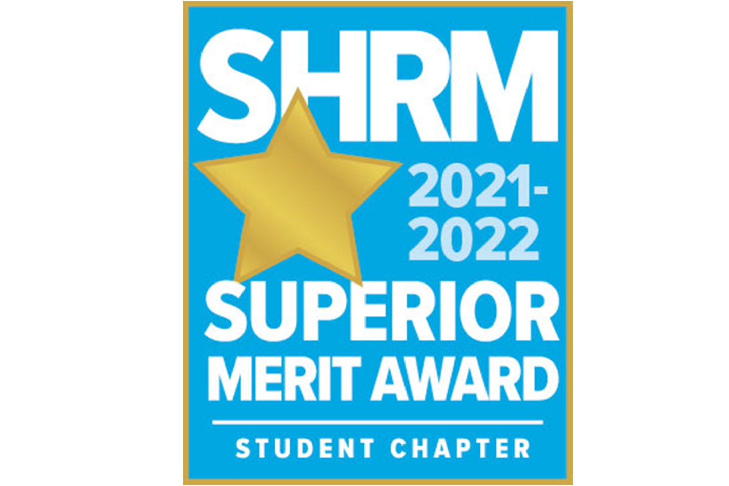 Logo for SHRM 2021-2022 Superior Merit Award.