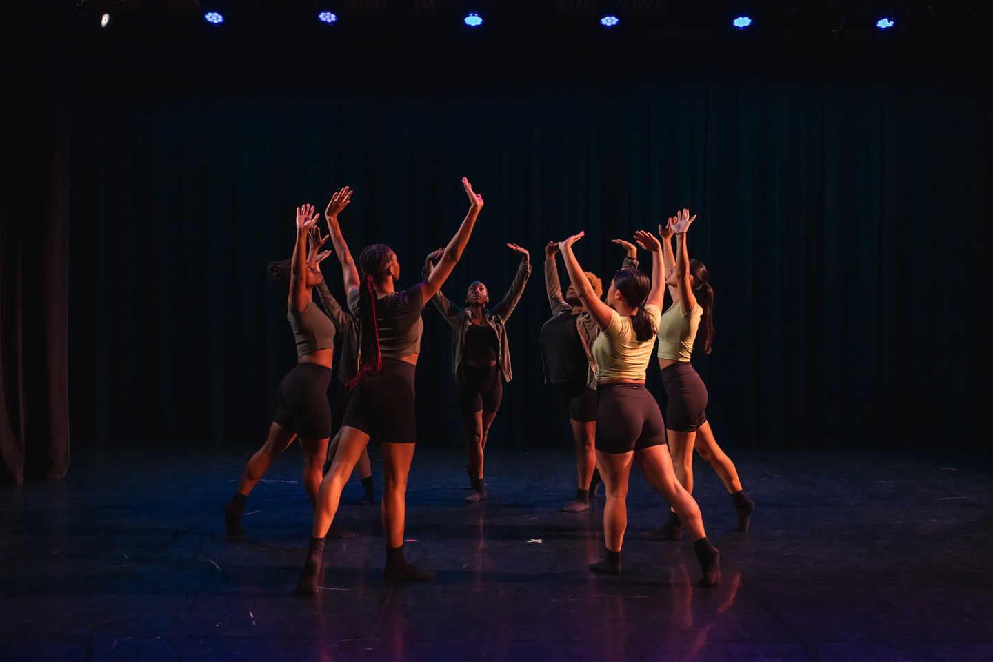 A photo of dancers on stage taken by photographer Lauren Smith.