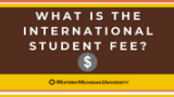 Decorative image: "What is the international student fee?"