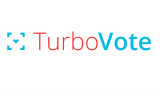 TurboVote logo in red and blue. 