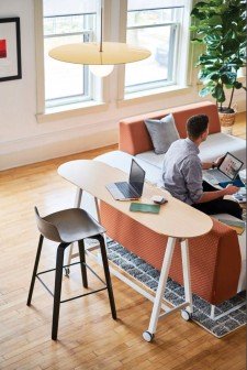 person working in a modern office