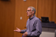 Dr. Tim Palmer teaching in front of a class