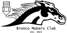 Bronco Makers Club logo.