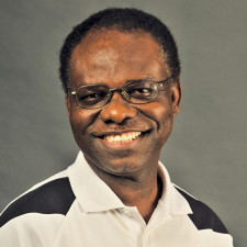 A portrait of Dr. Amos Aduroja.