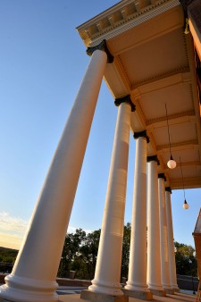 Photo of Heritage Hall's east portico.