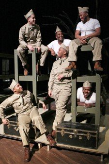 Photo of cast members from A Soldier's Play.