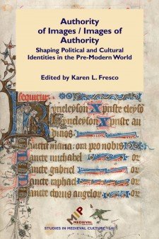 Cover image of Authority of Images/Images of Authority: a medieval manuscript page with a large initial R