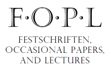 Logo of Festschriften, Occasional Papers, and Lectures: the letters FOPL above the name of the series, in black serif text