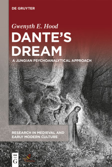 Cover image of Dante's Dream: A Jungian Psychoanalytical Approach: A black and white drawing of a man in a robe looking at the reader over his shoulder, near a hill covered in tree roots.