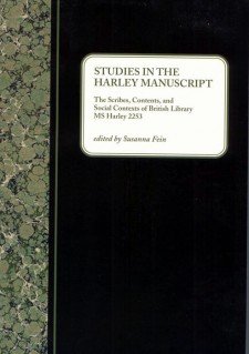 Studies in the Harley Manuscript: The Scribes, Contents, and Social Contexts of British Library MS Harley 2253: The title on a white label on top of a black background