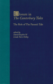 Cover image of Closure in "The Canterbury Tales": The Role of The Parson's Tale