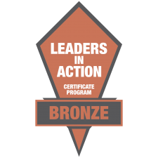 Leaders in Action Bronze Logo