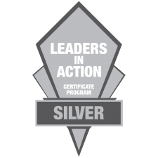 Leaders in Action Silver Logo