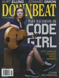 A scan of the cover of DownBeat magazine's June 2018 issue, which contains the results of the 41st annual Student Music Awards.