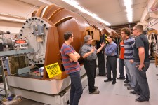 Both graduate and undergraduate students work in the accelerator laboratory
