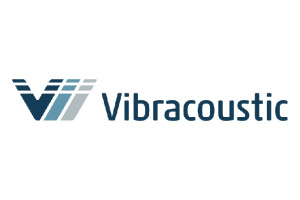 Vibracoustic logo in shades of blue and grey.
