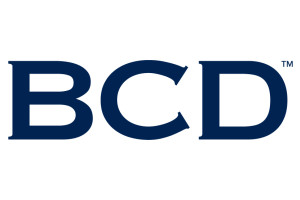 BCD logo in black.