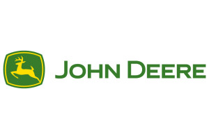 John Deere logo in green and yellow.