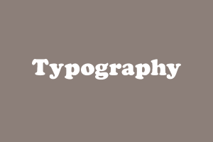 Typography icon art