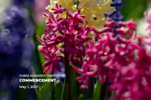Program cover: Flowers blooming on WMU's campus