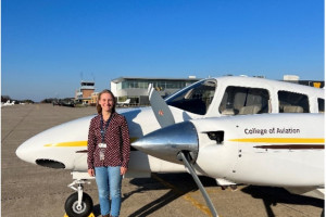 WMU Aviation Flight Science Student Rachel Tuit